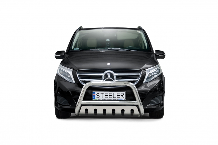 EU-Kufanger Ø 70mm, tverrrør Ø 60mm, m/underkjørseksjon blekk, Mercedes V-Klasse, mod. 2014->