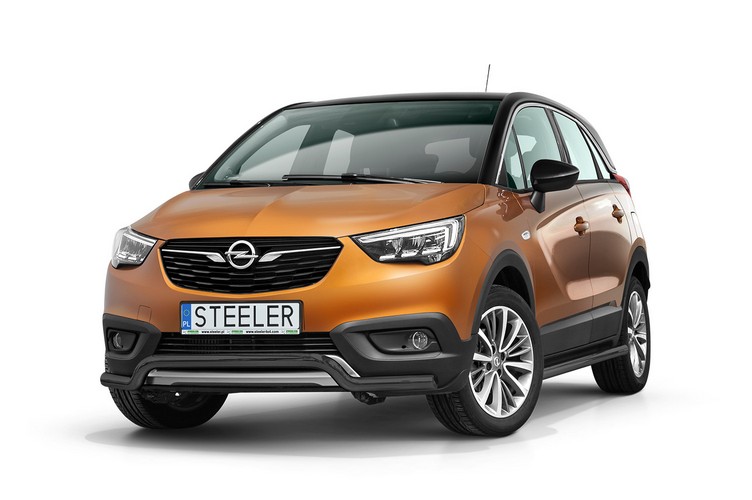 Sort spoilerrør Ø 60mm, Opel Crossland X mod. 2017->